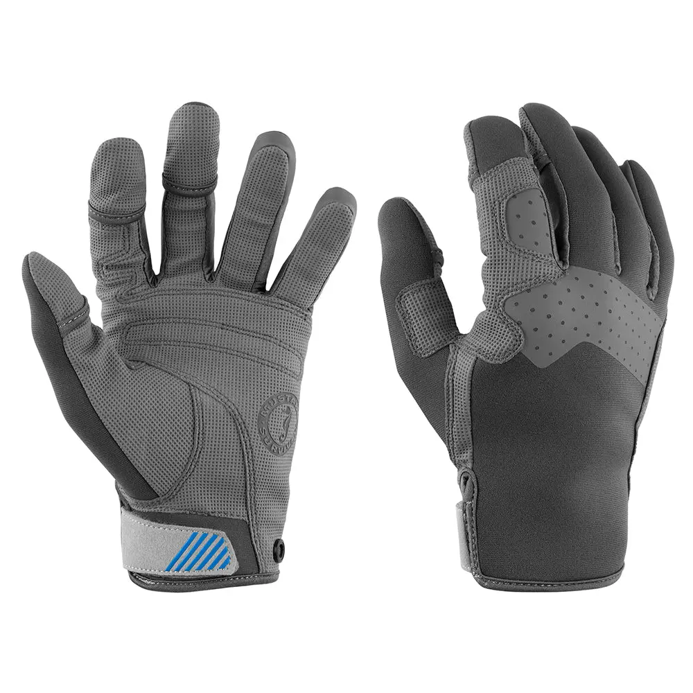 Mustang Traction Closed Finger Gloves - Grey/Blue - Medium [Ma600302-269-M-267] 1