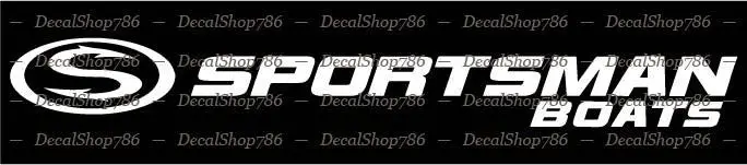 Sportsman Boats – Sportsman Boats Black/Silver Decal - 18 Island Bay – 6.2R4 / 61770G 1
