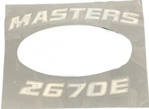 Sportsman Boats – Sportsman Boats "Masters 2670E" Silver Vinyl Decal – 6.2Q4 / 04578G 1