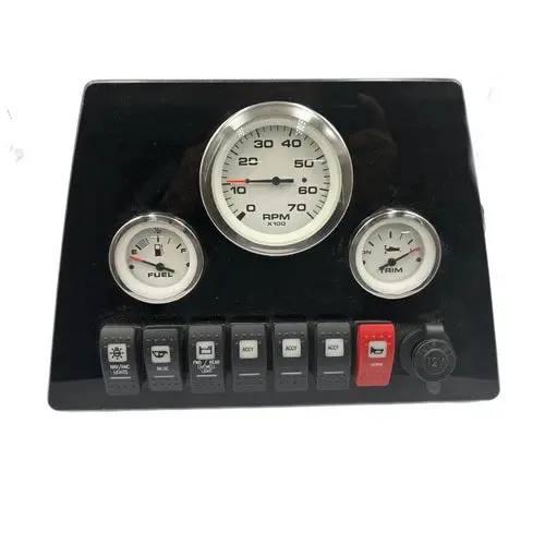 Sportsman Boats – Sportsman Boats Gauge & Switch Dash Panel With Fuse Box 241-06846-P – 3B4 / 09460K 1