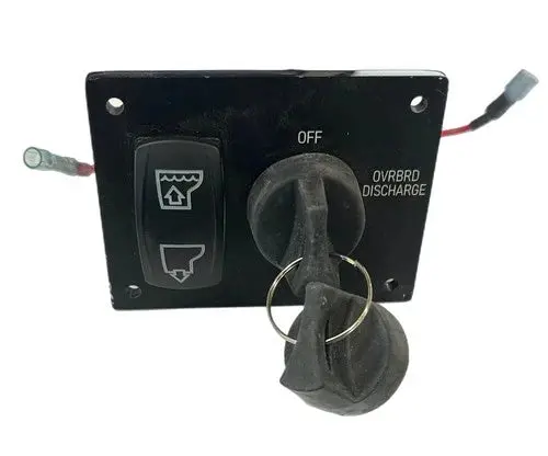 Sportsman Boats – Sportsman 4" X 3" Toilet Flush Switch Panel Spr003 – 6J3 / 15905R 1