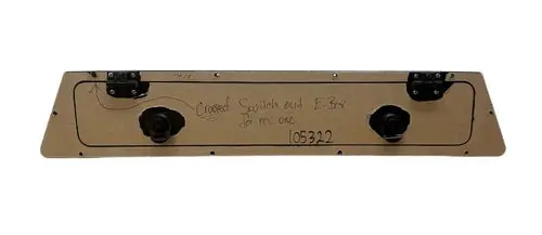 Sportsman Boats – Sportsman Black Acrylic T-Top Storage Box W/ Black Locking Latches 195775-320789 – 8E1b / 28302B 1
